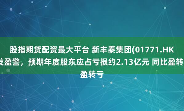 股指期货配资最大平台 新丰泰集团(01771.HK)发盈警，预期年度股东应占亏损约2.13亿元 同比盈转亏